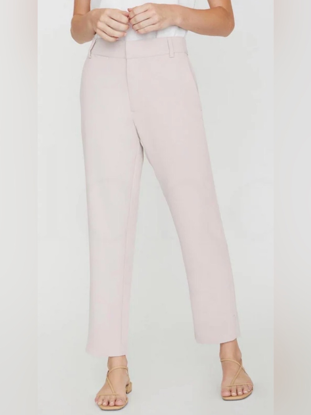 Brochu Walker Light Blush Cotton Blend Pants Size M NWT | Classy | Office